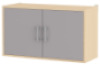 Large wall cabinet with door with door. Grey. Fresh Collection