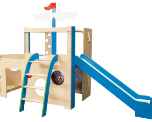 Mini pirate ship. Indoor playground