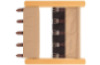 Montessori Aids. Exercise frame with buckles