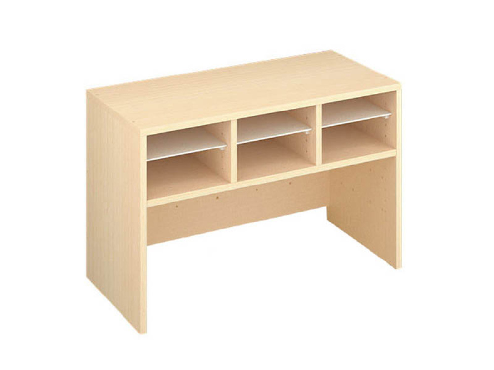 Storage Unit S with compartments for container - Beech