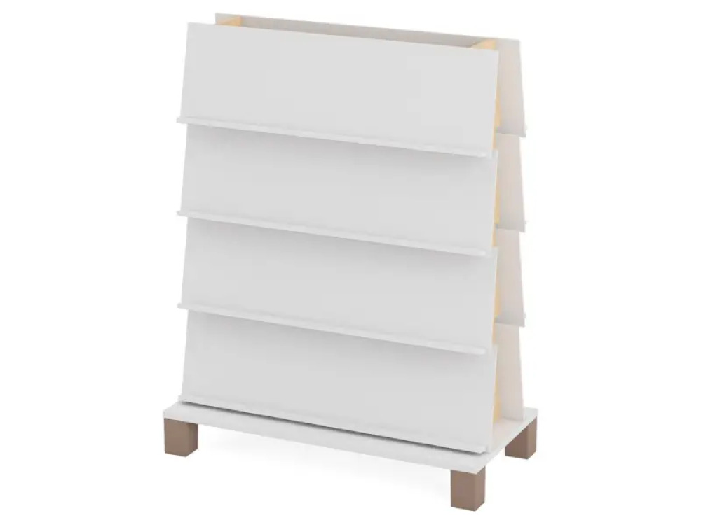 Double-sided bookcase 2. White. Fresh Collection