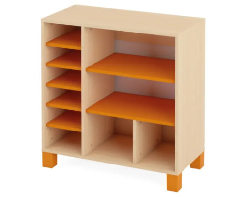 Large cabinet with shelves. Orange. Fresh Collection