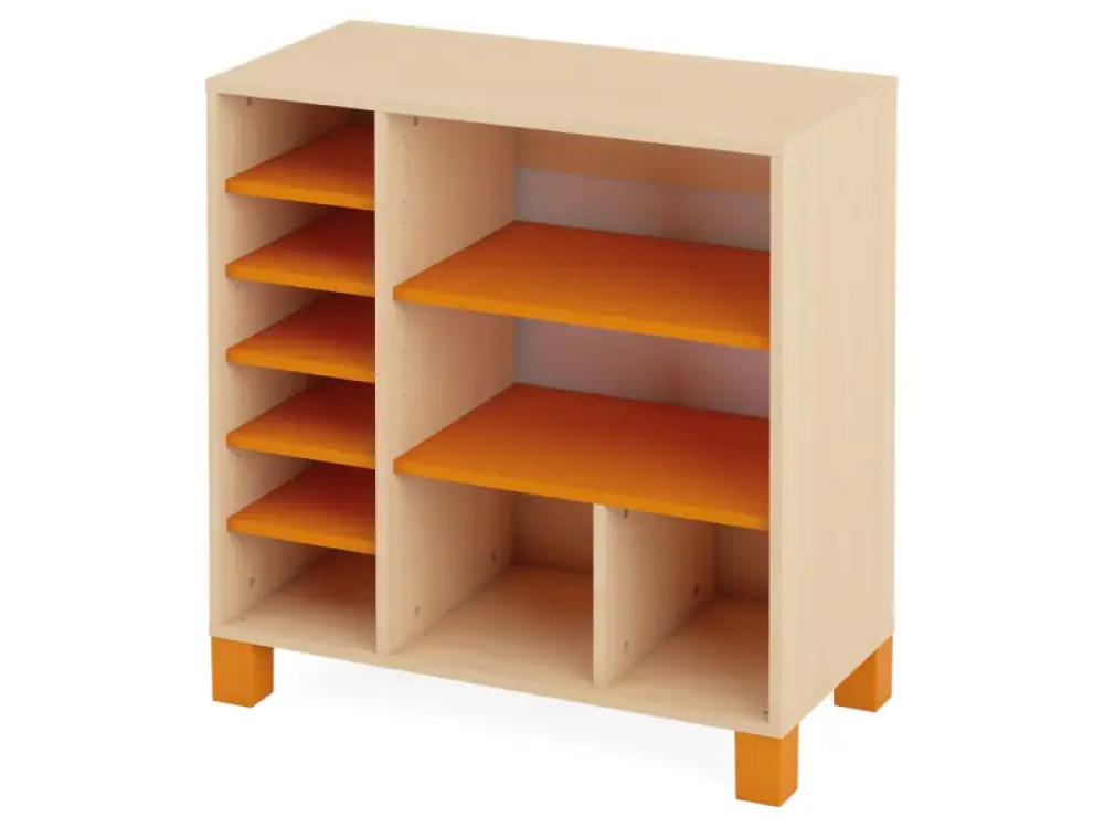 Large cabinet with shelves. Orange. Fresh Collection