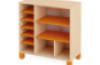 Large cabinet with shelves. Orange. Fresh Collection