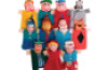 Little Red Riding Hood, Three Little Pigs, Pinocchio. Finger puppets