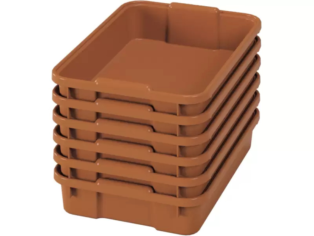 Small plastic containters- eco sienna - 06