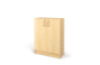 Birch storage unit with birch doors from the Prima collection.