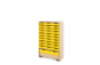 Storage Unit XL with shallow cardboard trays + container - Yellow