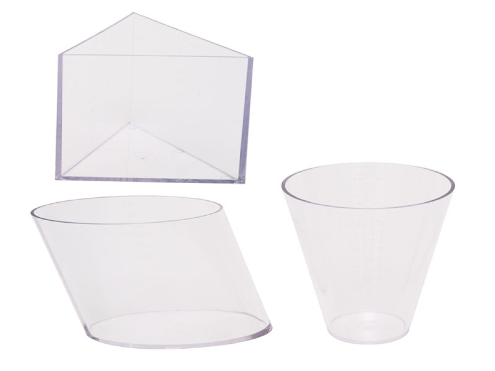 Litre extension set - 3 containers - irregular shapes