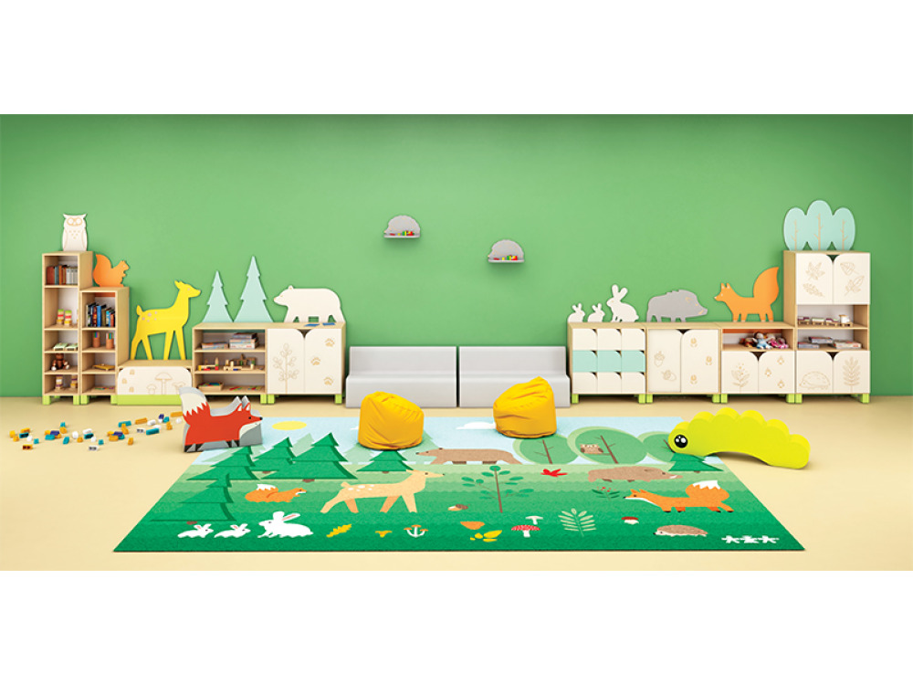Forest with legs. Owl cabinet
