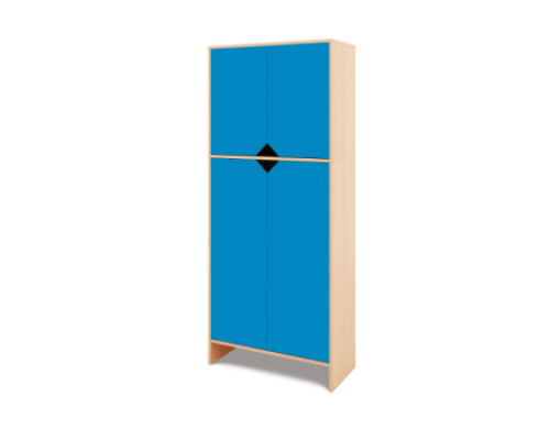 Tall Storage Unit + bottom & upper doors - Blue