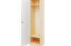 Prima. Small wardrobe, white, birch