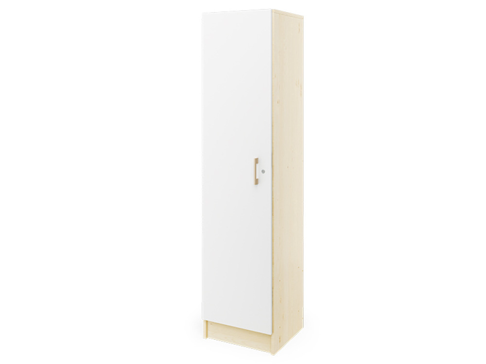 Prima. Small wardrobe, white, birch