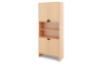 Tall Storage Unit + half bottom & upper doors - Beech
