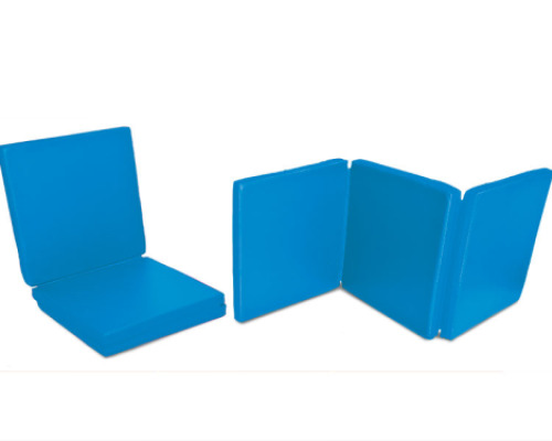Foldable mattress. Blue
