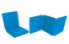 Foldable mattress. Blue