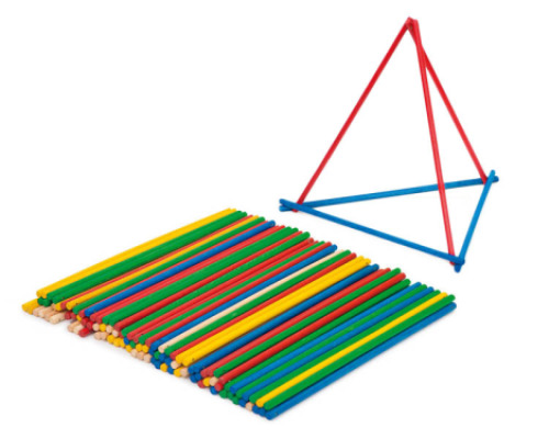 MATH counters & Worksheets Wooden magnetic rods