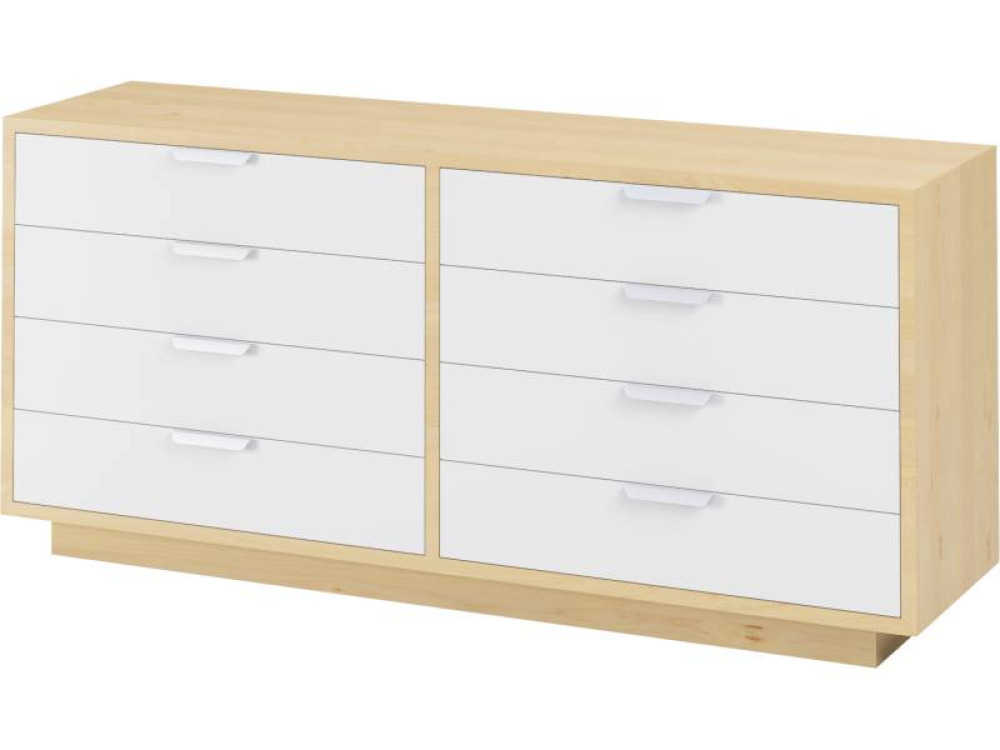 Maxi chest of drawers - birch and white. Exclusive