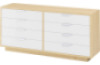 Maxi chest of drawers - birch and white. Exclusive