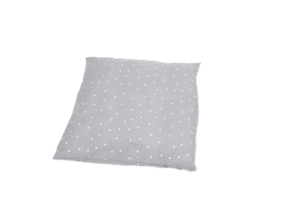 Pillowcases and quilt covers. Grey with a print
