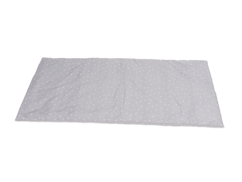 Pillowcases and quilt covers. Grey with a print