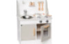 Grey wooden kitchen with accessories