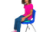 Wiggle Seat Big Sensory Cushion Green 33cm