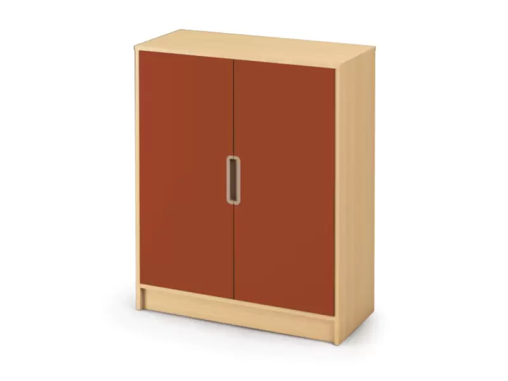 Storage Unit 92 with shelves and doors - Brick - X