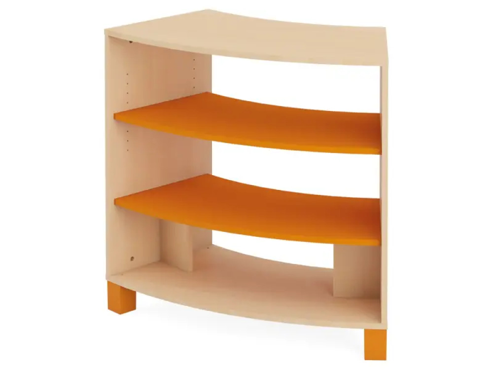 Large semi-circular cabinet. Orange. Fresh Collection