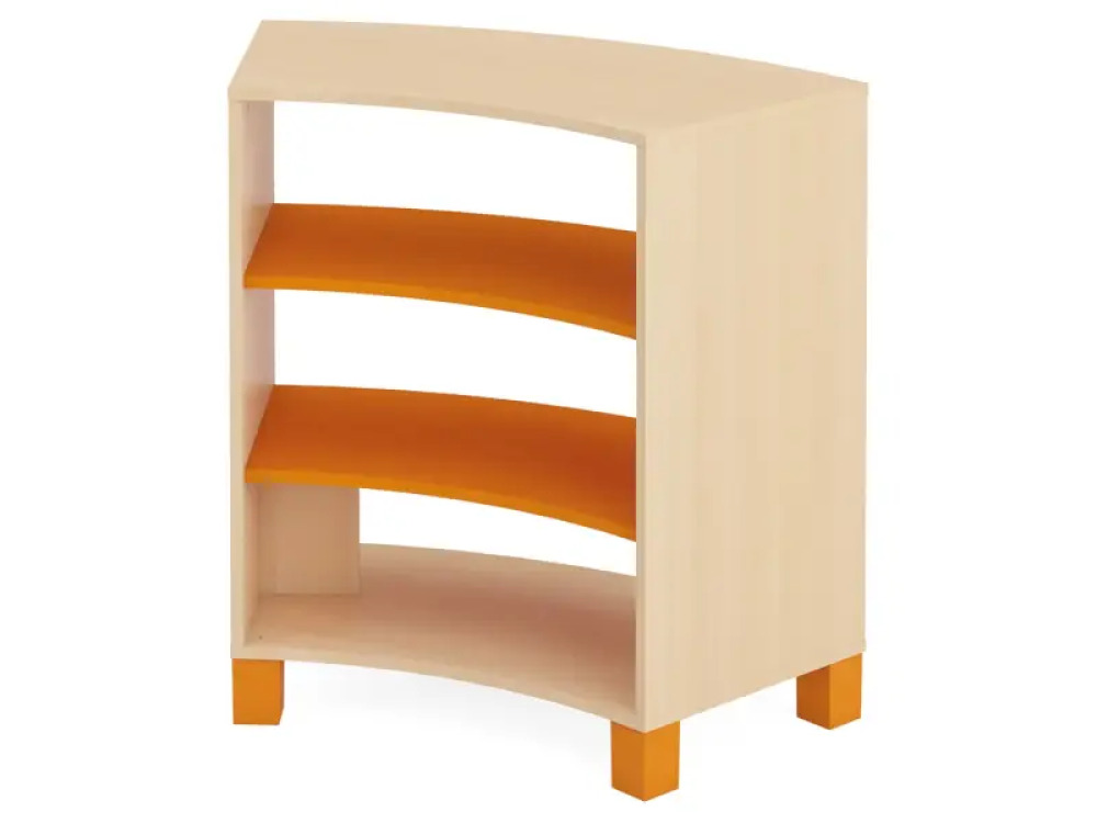 Large semi-circular cabinet. Orange. Fresh Collection