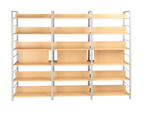 Bookcases freestanding units 3 modules; doublesided