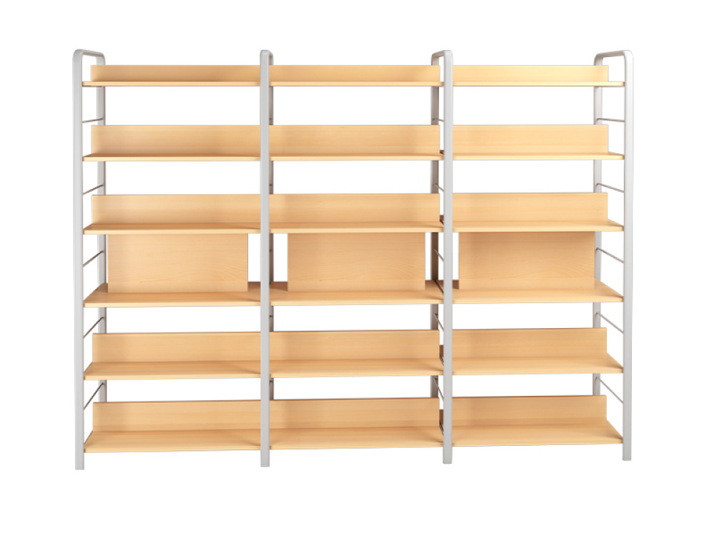 Bookcases freestanding units 3 modules; doublesided