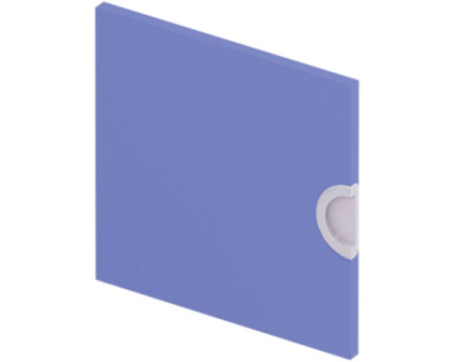Cubo doors with lock. Low. Azure blue