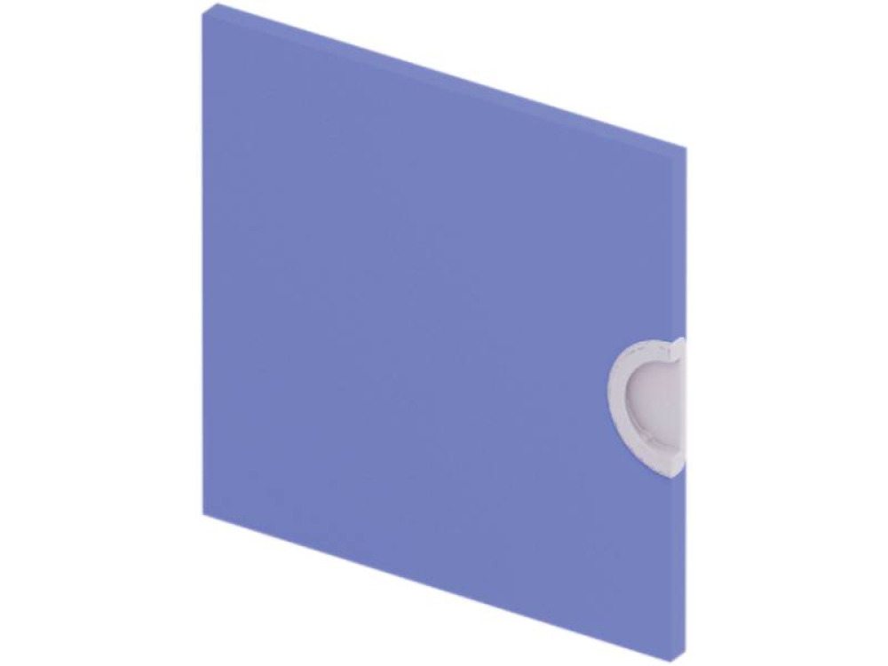 Cubo doors with lock. Low. Azure blue