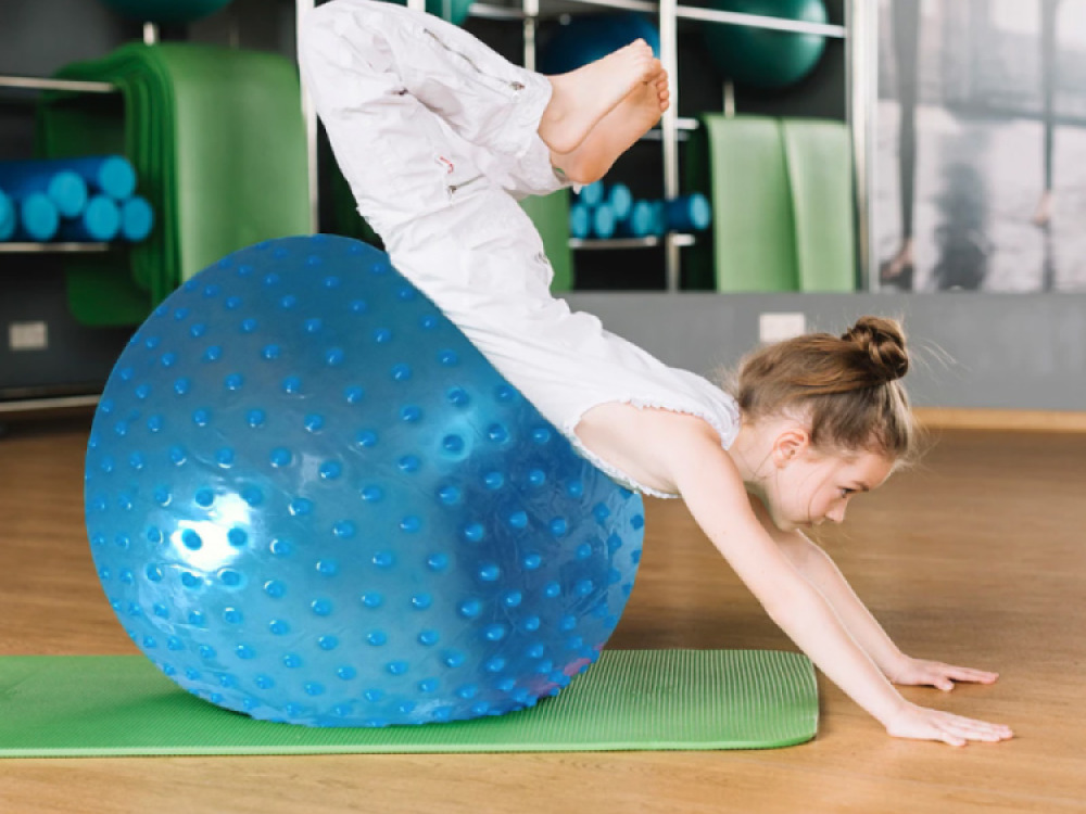 Large Textured Therapy Sensory Ball, Blue – 67cm