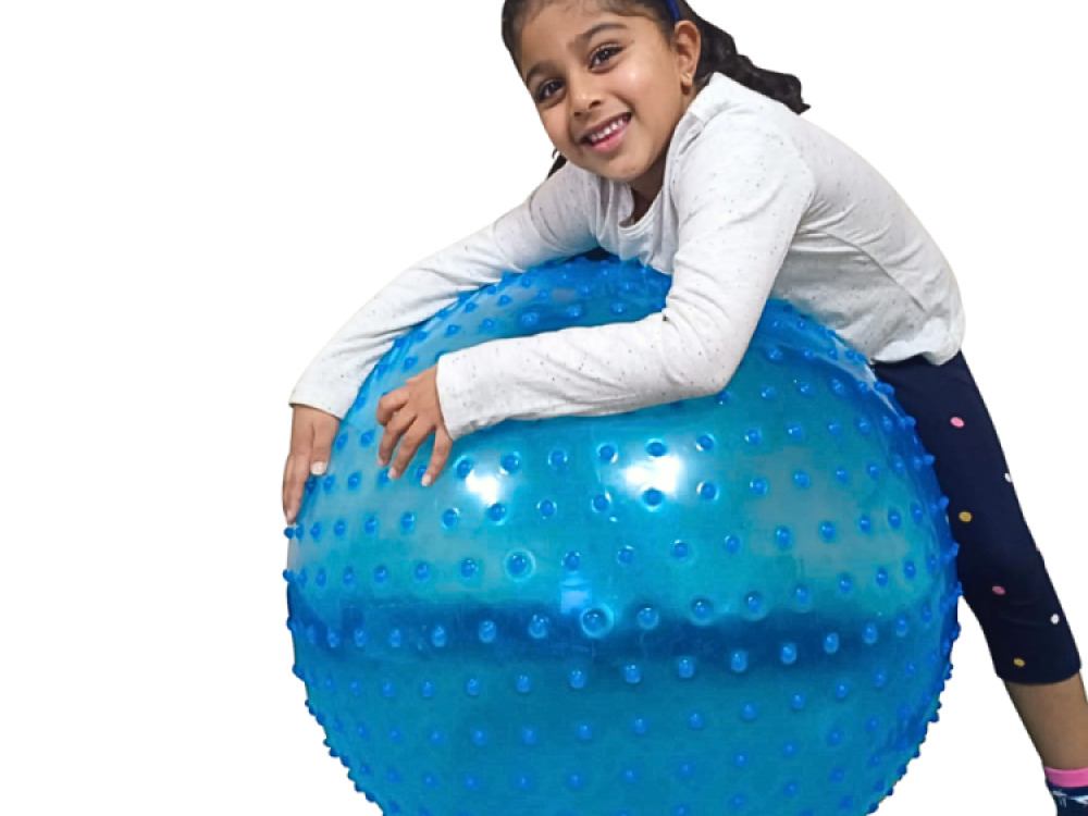 Large Textured Therapy Sensory Ball, Blue – 67cm