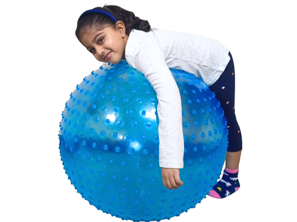 Large Textured Therapy Sensory Ball, Blue – 67cm