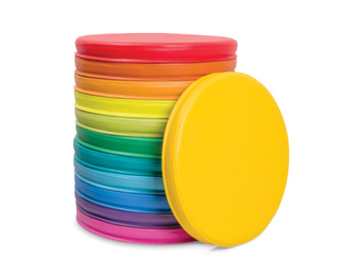 Rainbow foam discs