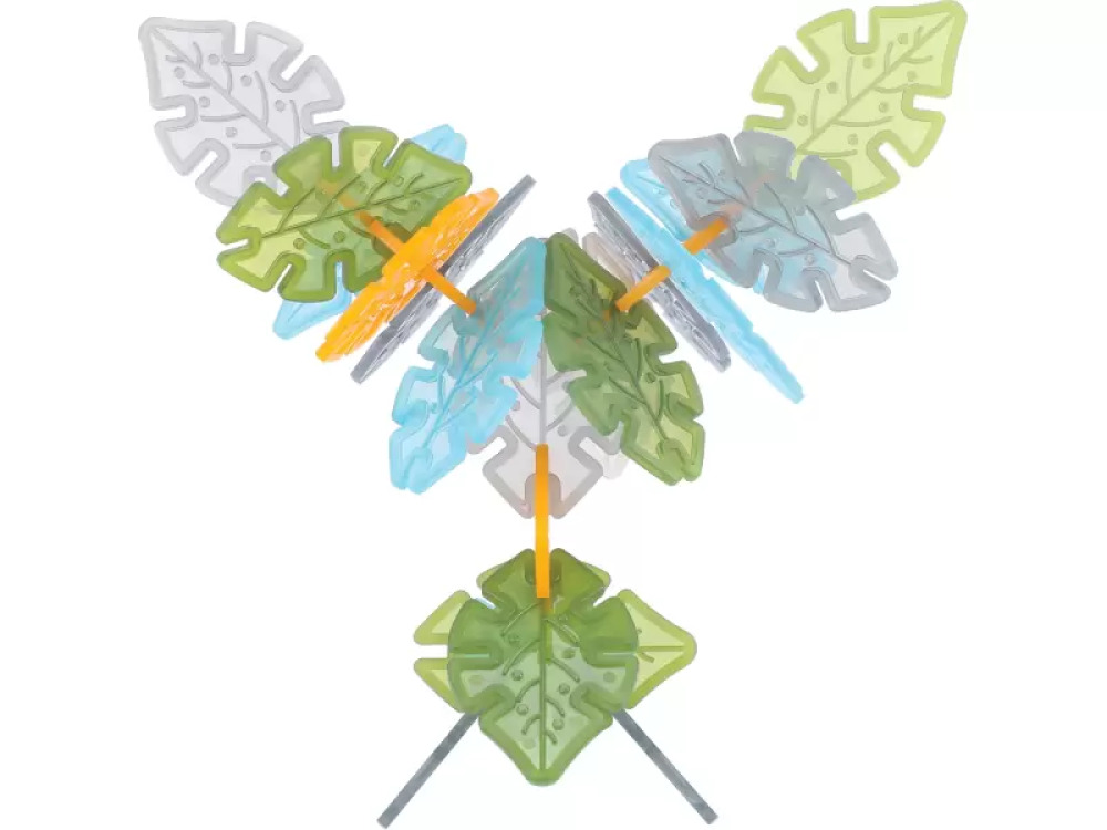 Transparent leaves. Construction blocks