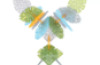 Transparent leaves. Construction blocks