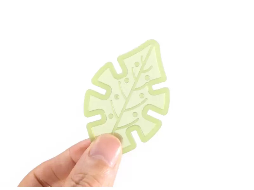 Transparent leaves. Construction blocks