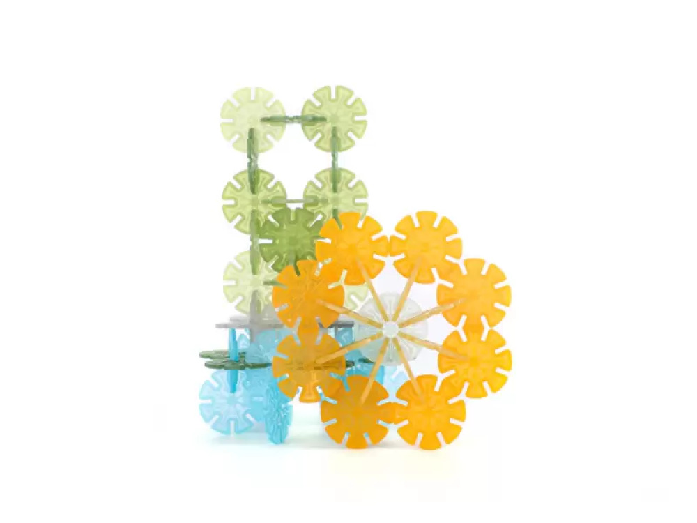 Transparent leaves. Construction blocks