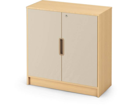 Storage Unit 92 with shelves and doors + lock - Sand - X