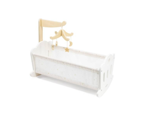 White doll cradle