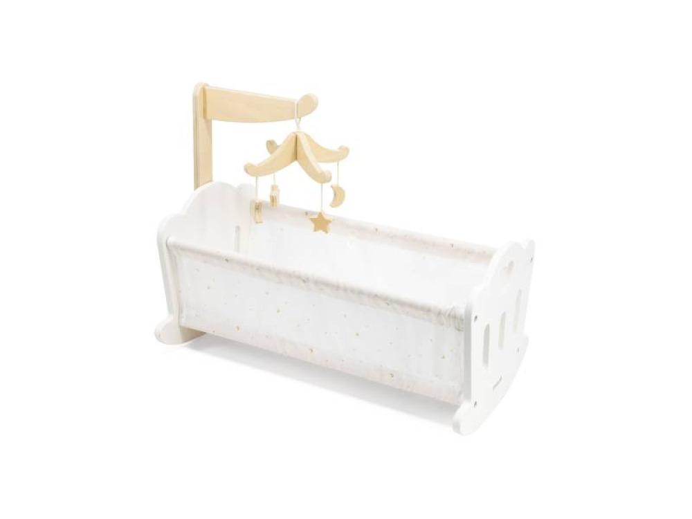 White doll cradle
