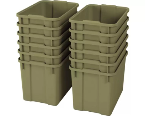 Extra large plastics containters - eco light green - 12