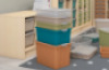 Extra large plastics containters - eco light green - 12