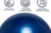 65cm Balance Ball No-Roll Weighted Seat-Blue