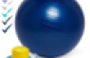 65cm Balance Ball No-Roll Weighted Seat-Blue