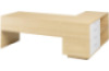 Headmaster s desk with drawers - birch and white. Exclusive